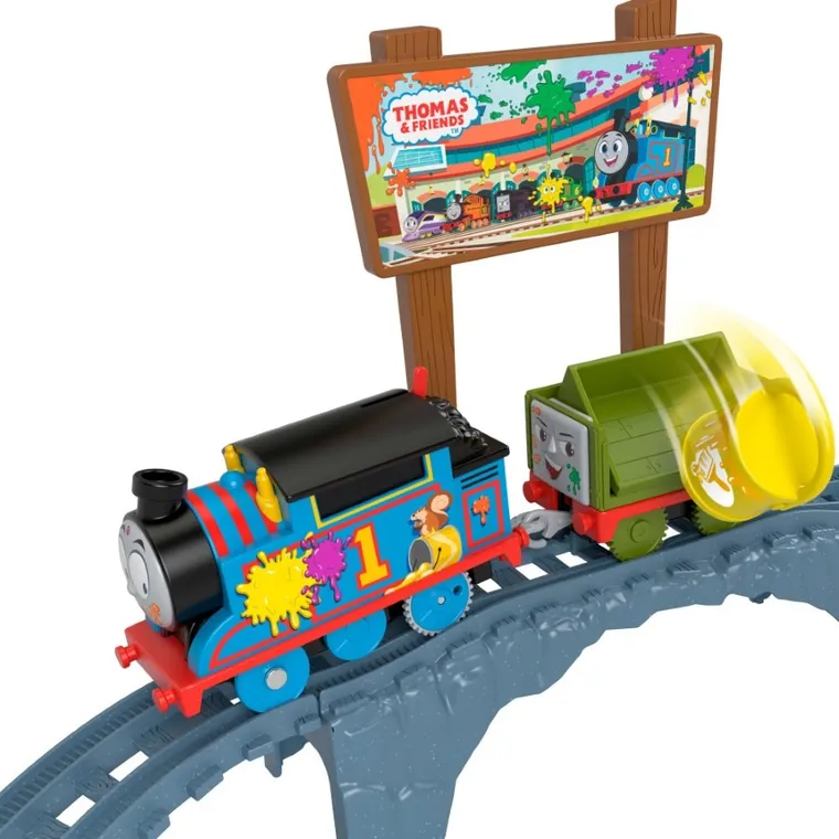 Fisher-Price, Thomas & Friends, Paint Delivery Set, set de joaca cu locomotiva
