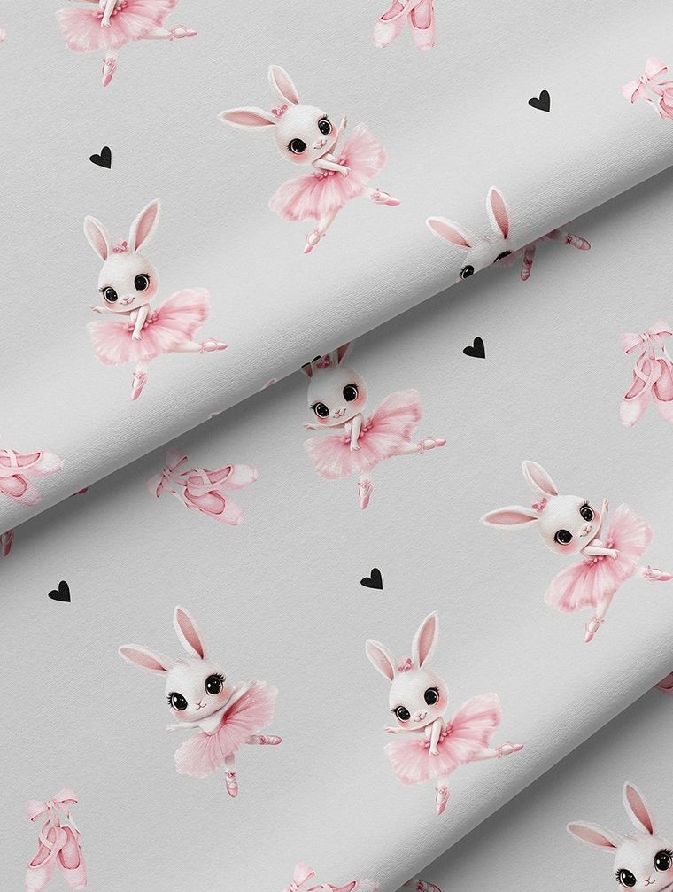 Fluo, set de lenjerie de pat pentru tineri, 140-200 cm + 70-80 cm, Rabbit