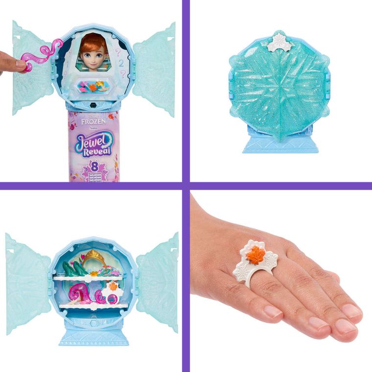 Frozen, Jewel Reveal, papusa Anna cu accesorii