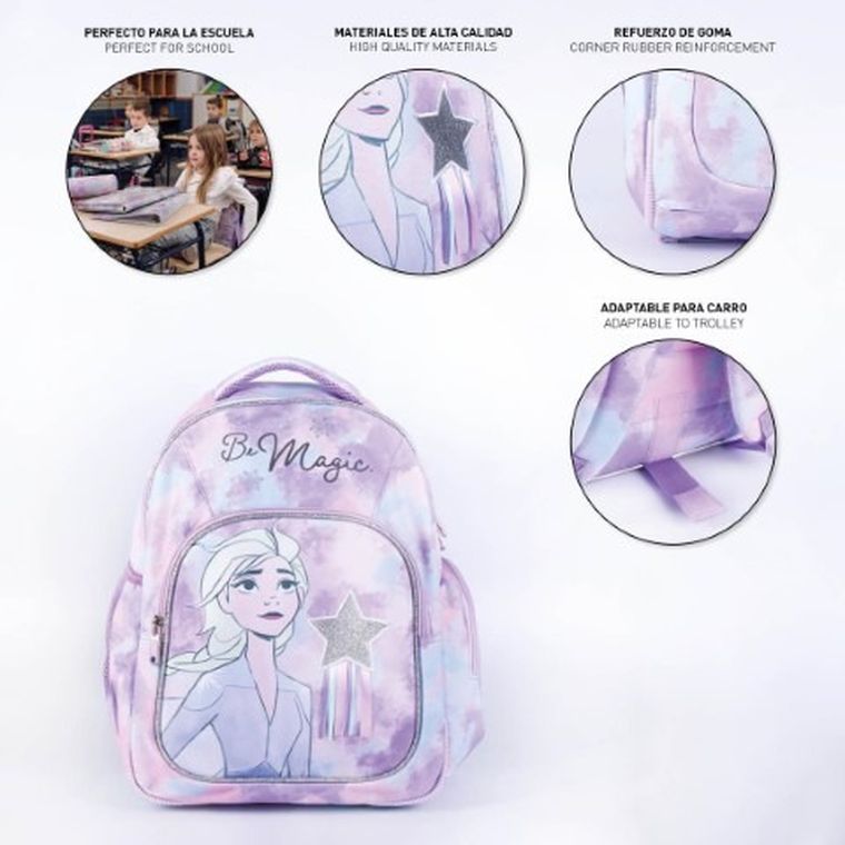 Frozen, rucsac pentru scoala, violet