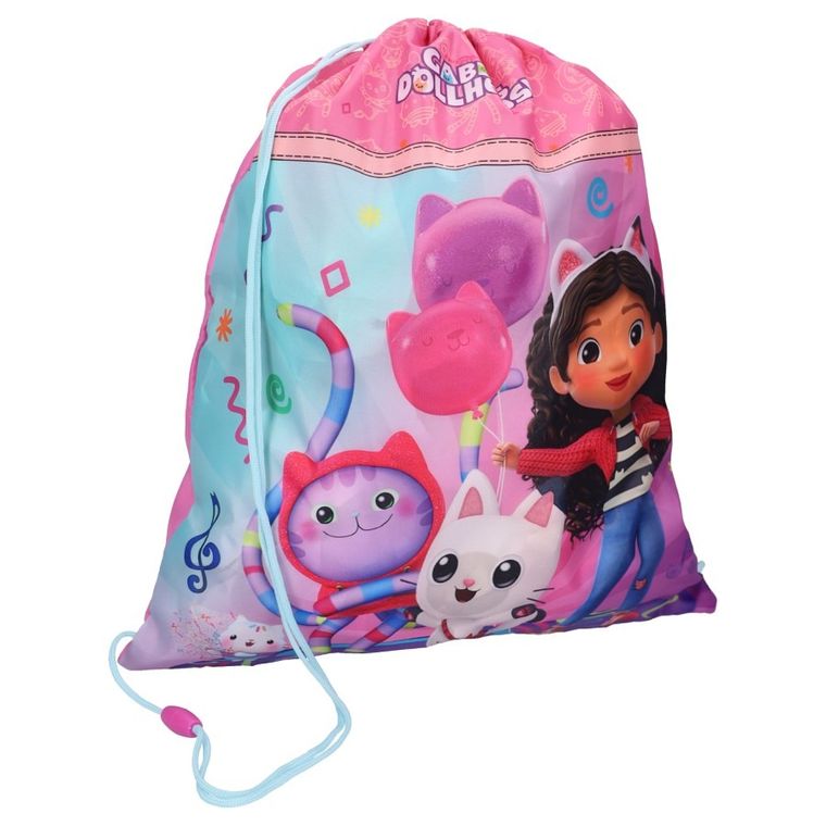 Gabby's Dollhouse, The Party Starts Meow, rucsac cu snur, roz