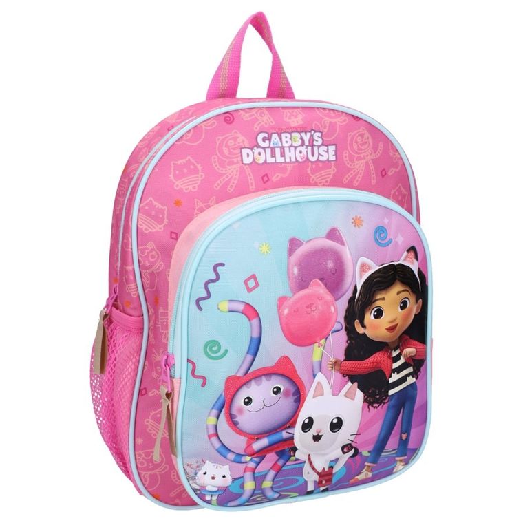 Gabby's Dollhouse, The Party Starts Meow, rucsac pentru prescolar, roz