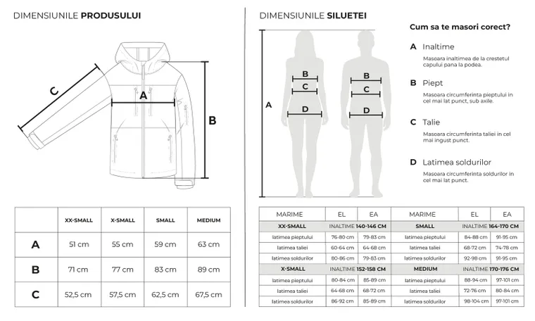 Geaca de schi impermeabila cu gluga si croiala oversize unisex NOWEAR