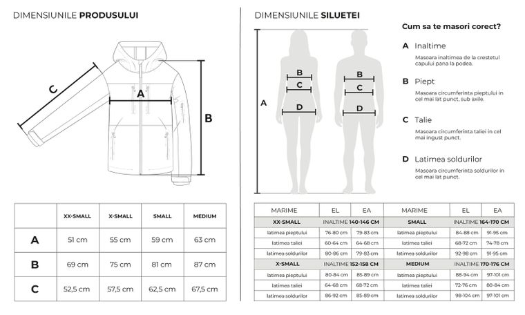 Geaca de tranzitie impermeabila cu gluga si croiala oversize unisex NOWEAR