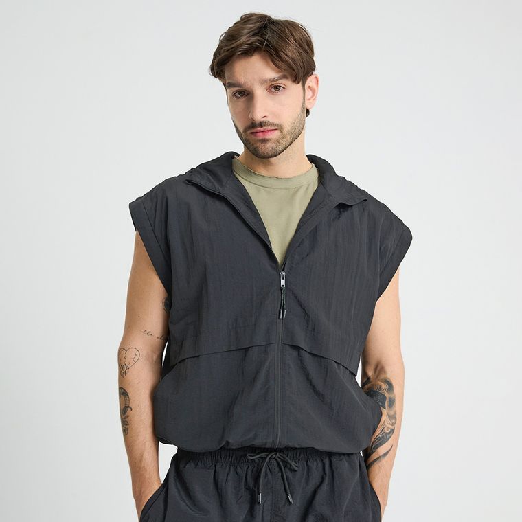 Geaca de vant cu maneci detasabile unisex NOWEAR