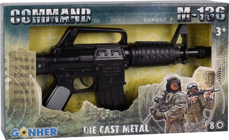 Gonher, Mitraliera metalica cu 8 cartuse