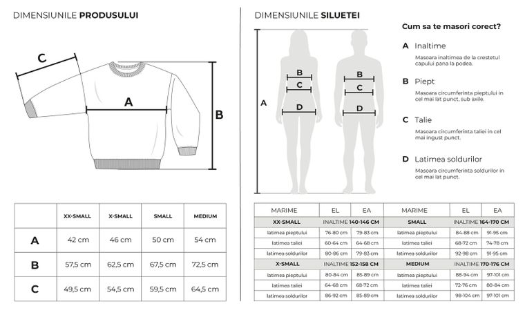 Hanorac basic bleumarin cu croiala oversize NOWEAR
