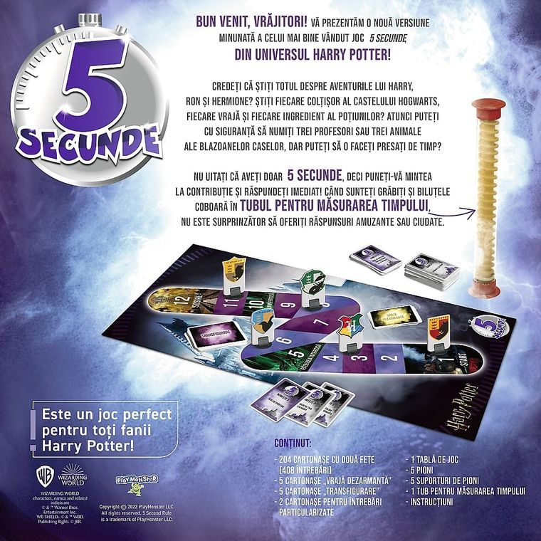 Harry Potter, 5 secunde, joc