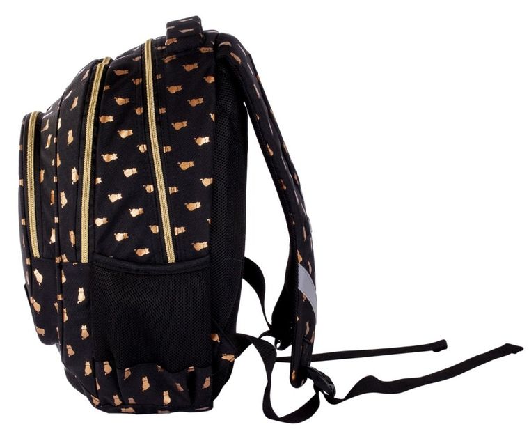 Head, rucsac pentru scoala cu 3 compartimente, Golden Kitty