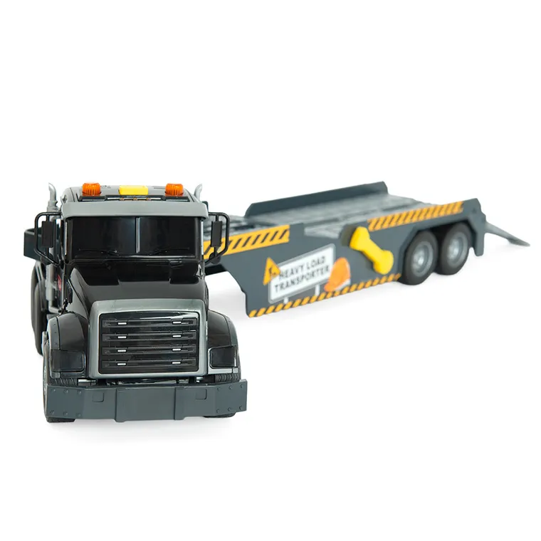 Heavy Load, camion cu excavator si basculanta, set vehicule de constructii