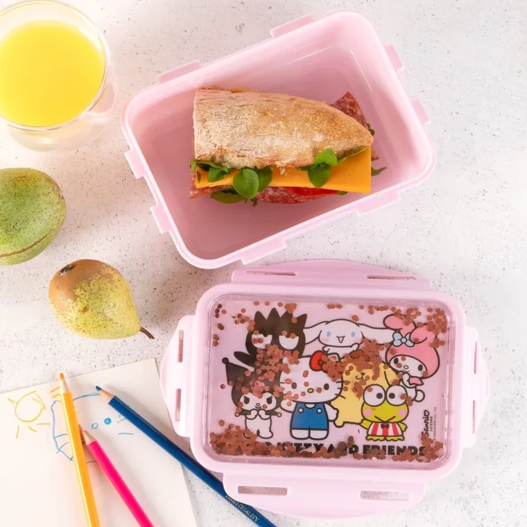 Hello Kitty, cutie pentru pranz cu sclipici, 770 ml