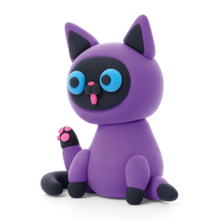 Hey Clay, Fluffy Pets, set creativ, 15 cutii de plastilina