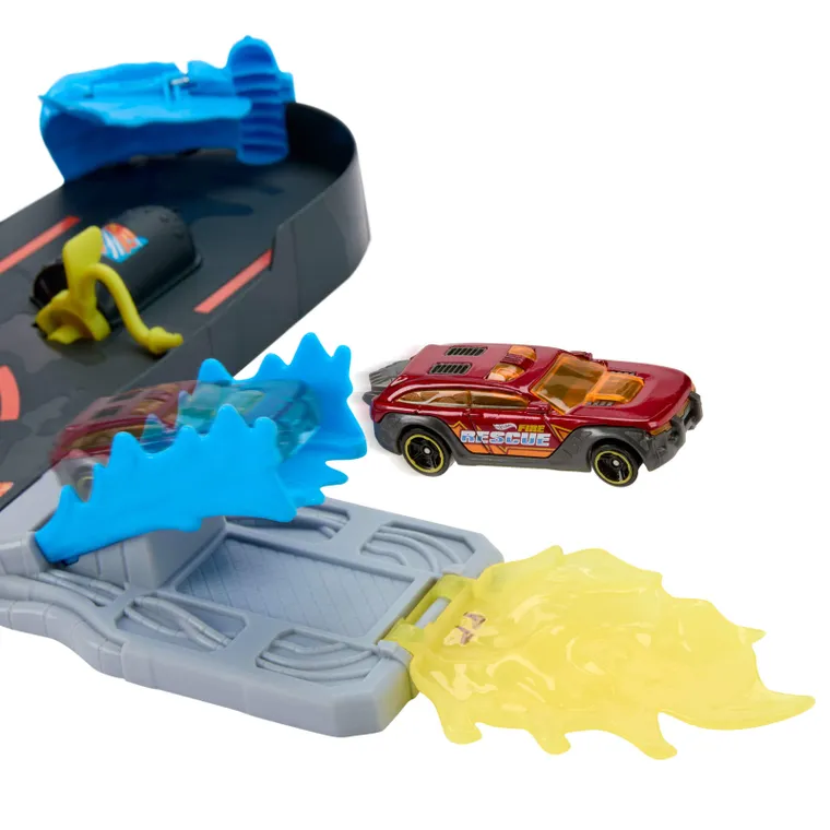 Hot Wheels City, Super Fire Station Rescue, set de joaca cu masina