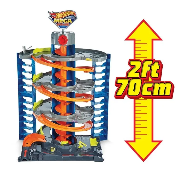 Hot Wheels, Mega Garage + set de 5 masini gratuit, set promotional