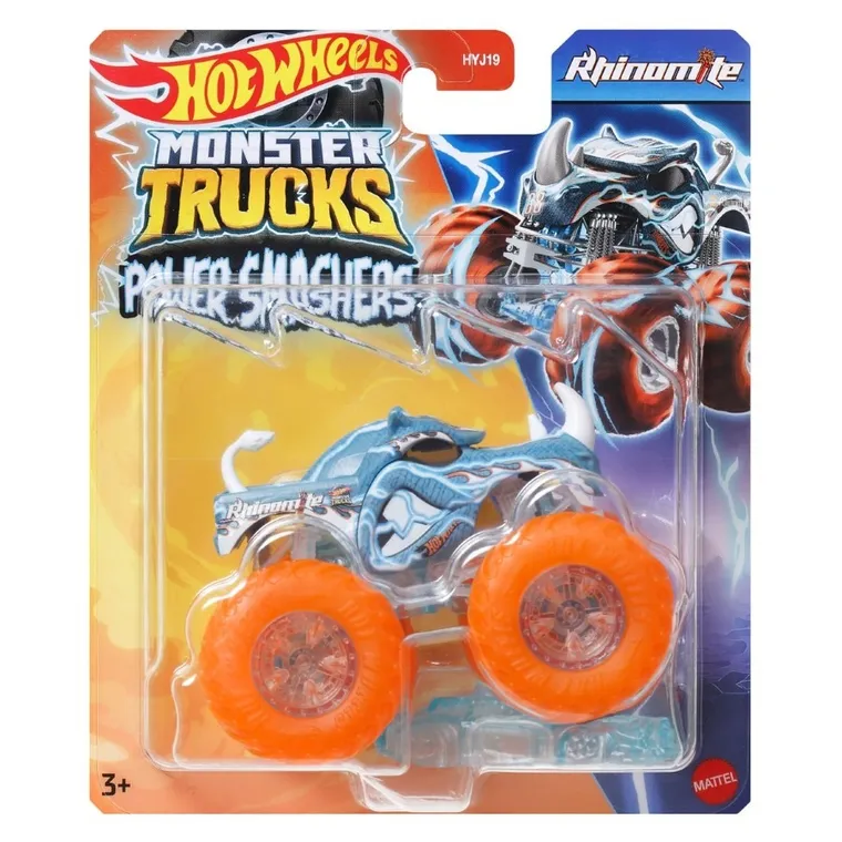 Hot Wheels, Monster Trucks Power Smashers, masina, scara 1:64, 1 buc.