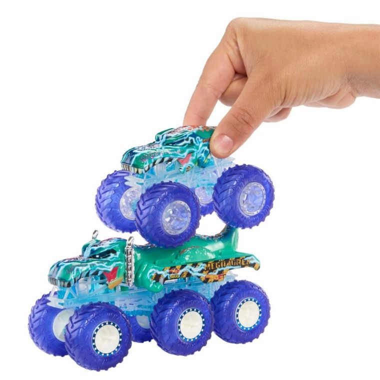 Hot Wheels, Monster Trucks, Power Smashers, set de masini