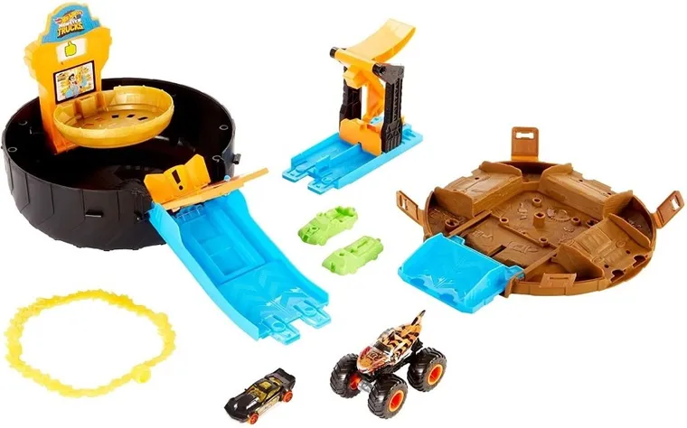 Hot Wheels, Monster Trucks, Stunt Tire, set de joaca