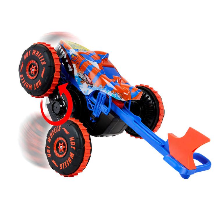 Hot Wheels, Monster Trucks, Tiger Shark, masina cu telecomanda