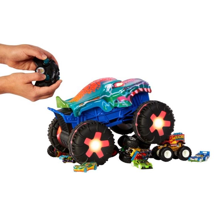 Hot Wheels, Monster Trucks, Wrex Alive, masina cu telecomanda, scara 1:15