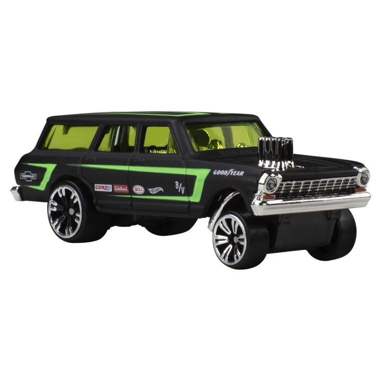 Hot Wheels, Neon Speeders, '64 Chevy Nova Gasser, masina, scara 1:64, JKX96