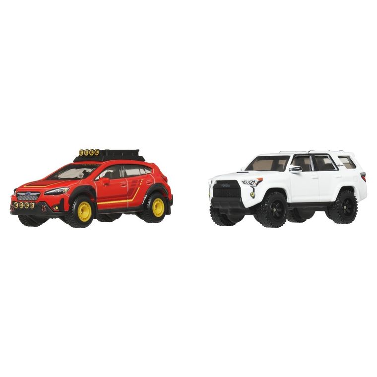 Hot Wheels, Premium, Car Culture, Subaru Crosstrek & 2018 Toyota 4Runner, set de 2 masini, scara 1:64, JBK98
