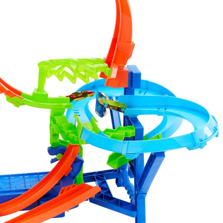 Hot Wheels, The Hot Ones, Mid Air Crash, set de joaca cu 1 masina