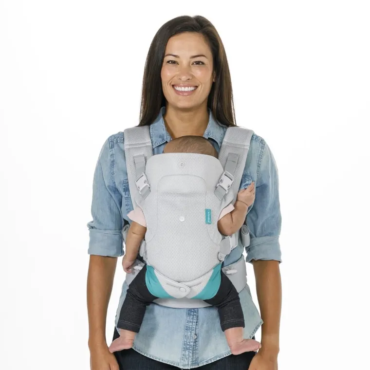 Infantino, marsupiu port-bebe 4in1 respirabil, gri