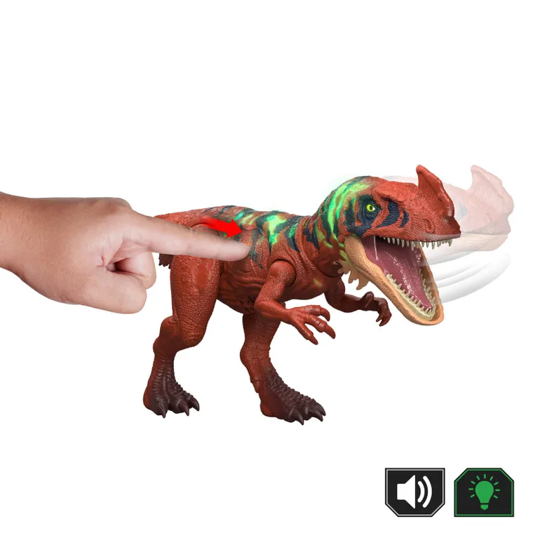 Jurassic World, Afrovenator, dinozaur care rage, figurina