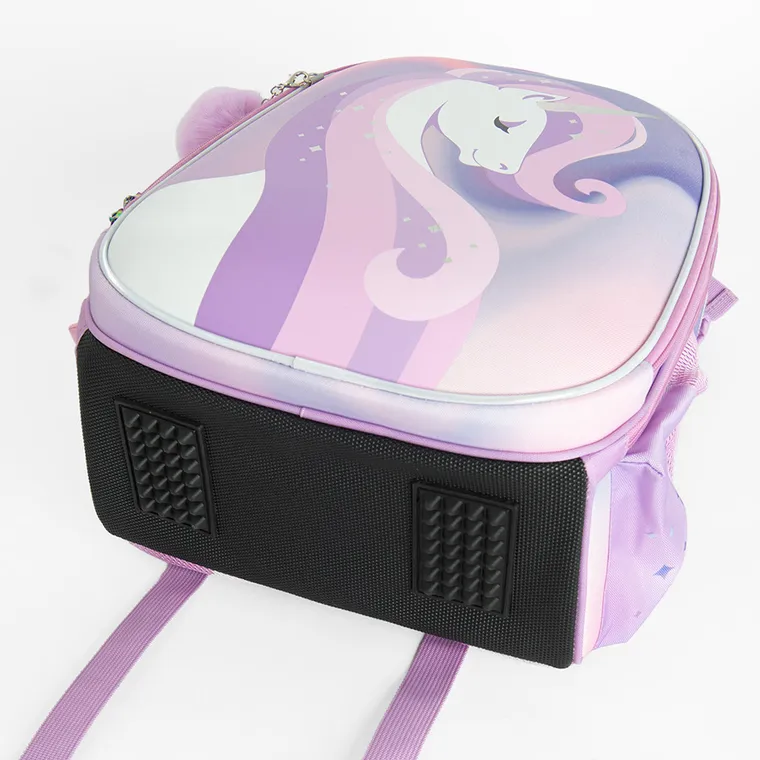 Kayokki, ghiozdan, 1 compartiment, unicorn, violet