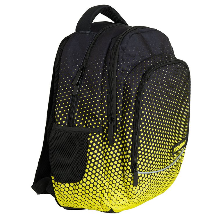 Kayokki, ghiozdan, 2 compartimente, Ombre, negru-galben
