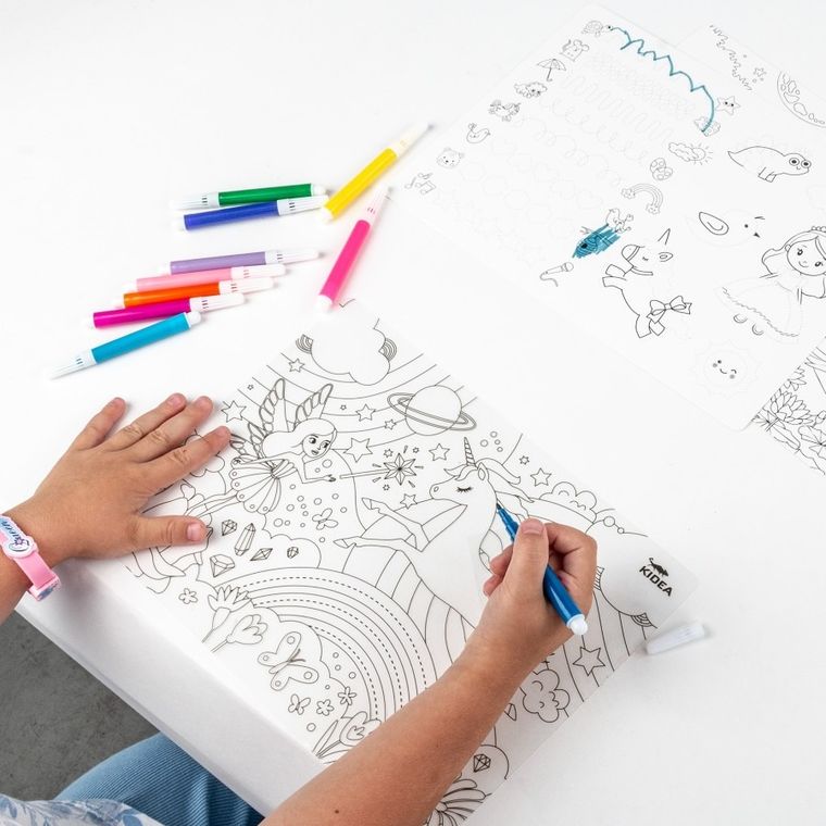 Kidea, Printese, Servieta interactiva, set creativ