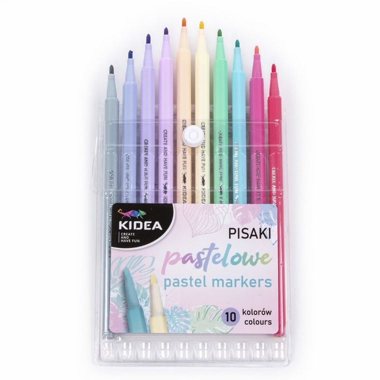 Kidea, set de markere, pastel, 10 culori