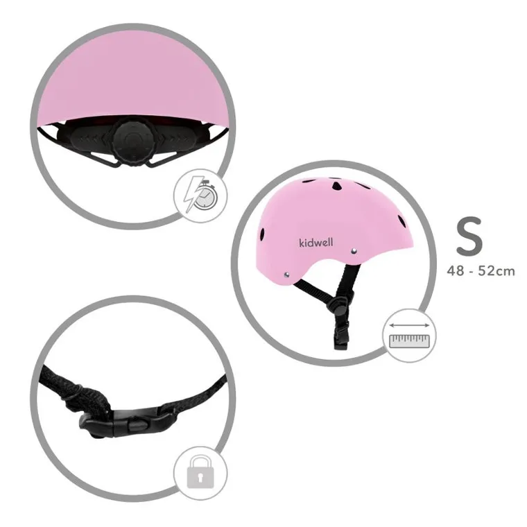 Kidwell, Orix II, casca de protectie, marime S (48-52 cm), Pink