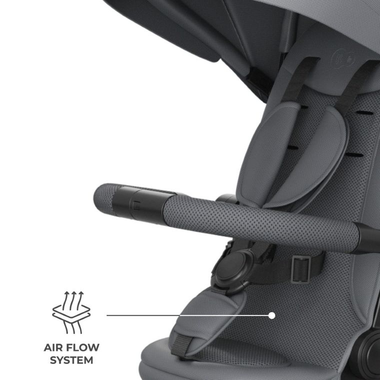 Kinderkraft, Aston 2 Plus, tricicleta 6in1, gri