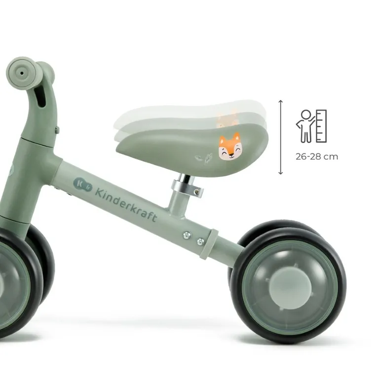Kinderkraft, Cutie Flash, bicicleta fara pedale, Green