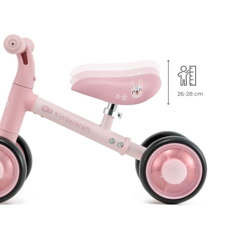 Kinderkraft, Cutie Flash, bicicleta fara pedale, Pink