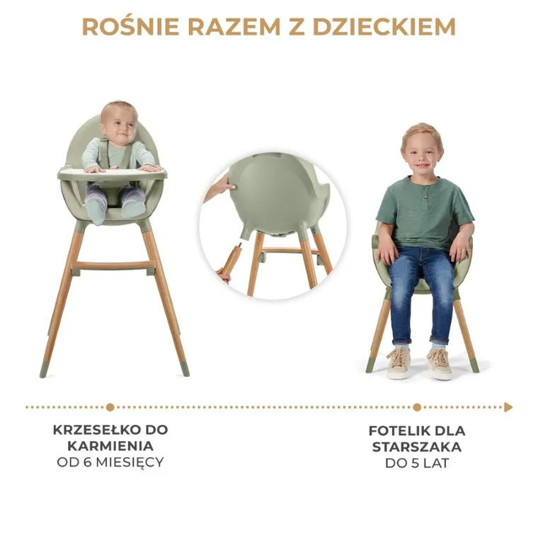 Kinderkraft, Fini 2, scaun de masa, verde