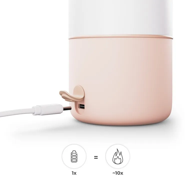 Kinderkraft, Gaja, incalzitor mobil de lapte si termos 2in1, bej, 500 ml