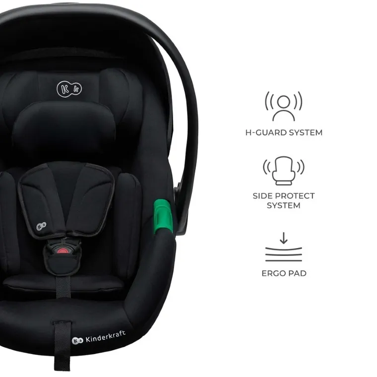 Kinderkraft, Mink Pro 2, i-Size, scaun auto, Black, 40-87 cm