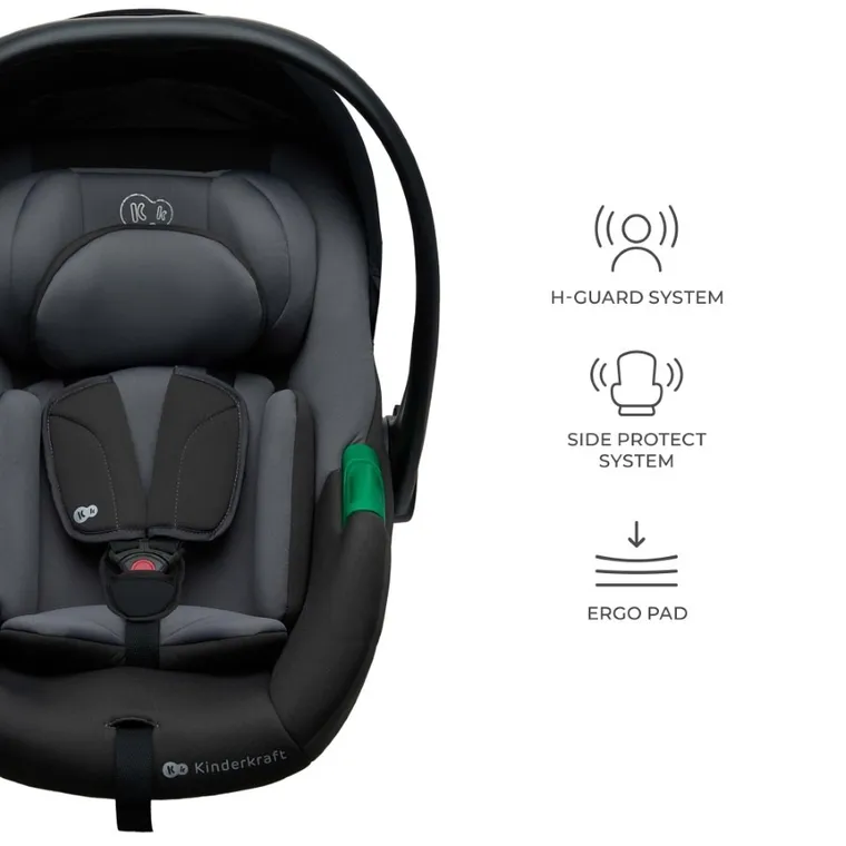 Kinderkraft, Mink Pro 2, i-Size, scaun auto, Grey, 40-87 cm