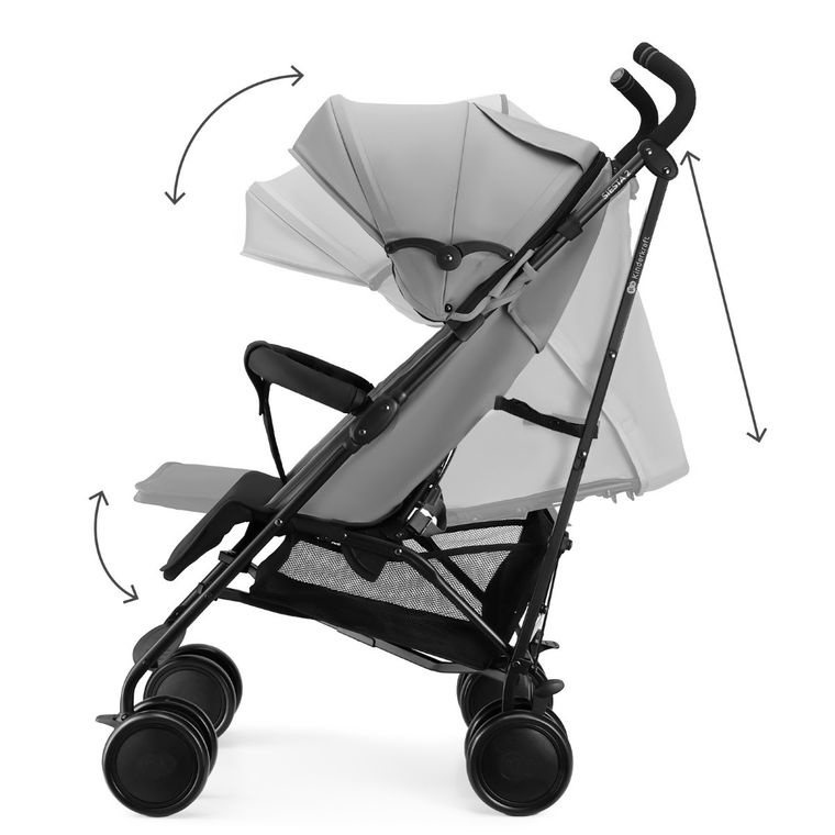 Kinderkraft, Siesta 2, carucior, Moonlight Grey