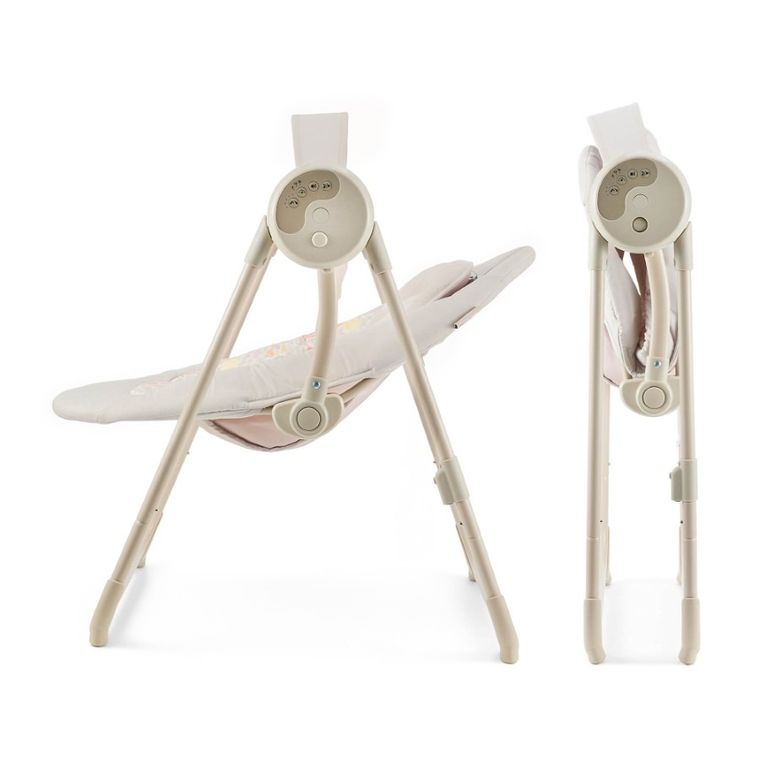 Kinderkraft, Swingee, balansoar electric pentru bebelusi, bej