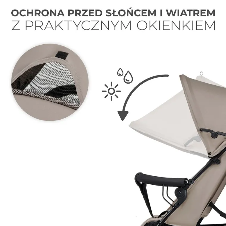 Kinderkraft, Tik, carucior umbrela, Stone Beige