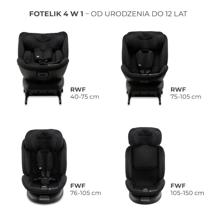Kinderkraft, Xpedition 3, I-Size, scaun auto, Black, 40-150 cm
