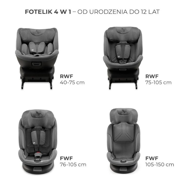 Kinderkraft, Xpedition 3, I-Size, scaun auto, Grey, 40-150 cm