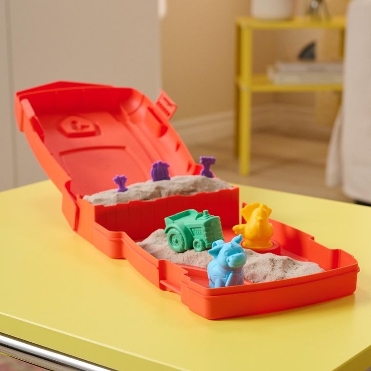 Kinetic Sand, Sandy Farm, set de joaca cu nisip kinetic si accesorii