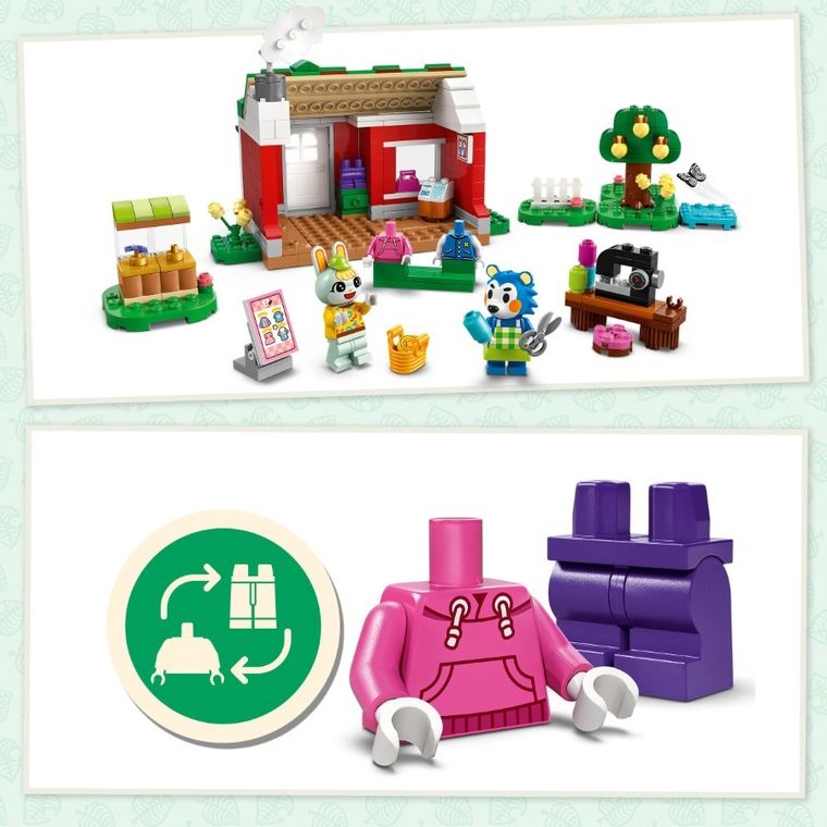 LEGO Animal Crossing, Magazinul de haine detinut de Able Sisters, 77055