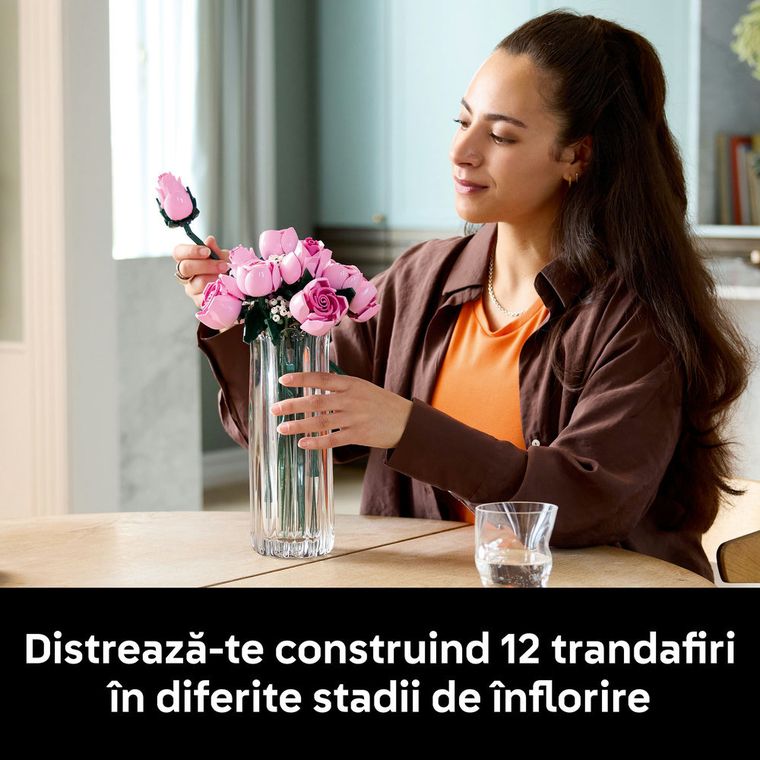 LEGO Botanicals, Buchet de trandafiri roz, 10374