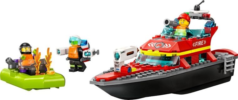 LEGO City, Barca de salvare a pompierilor, 60373