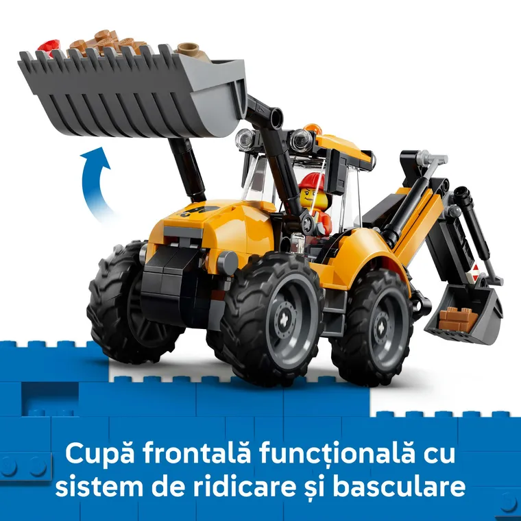 LEGO City, Buldoexcavator galben, 60480